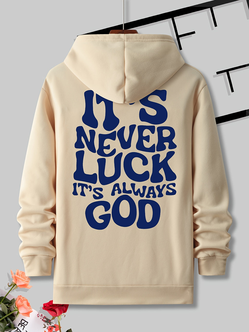 Print Hoodie - Casual Pullover Hooded Sweatshirt with Front Pocket for Men, Perfect for Spring and Fall Season