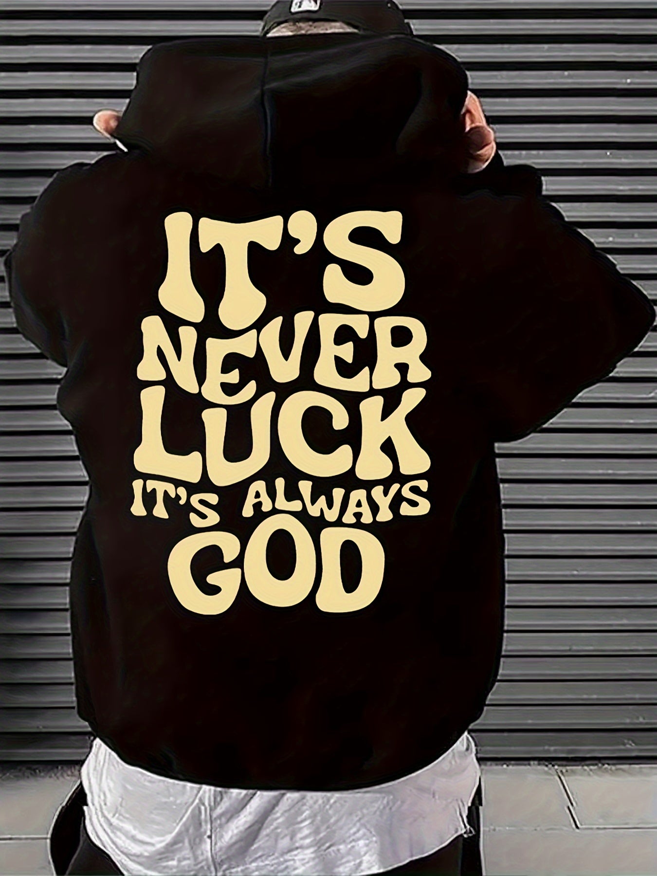 Print Hoodie - Casual Pullover Hooded Sweatshirt with Front Pocket for Men, Perfect for Spring and Fall Season