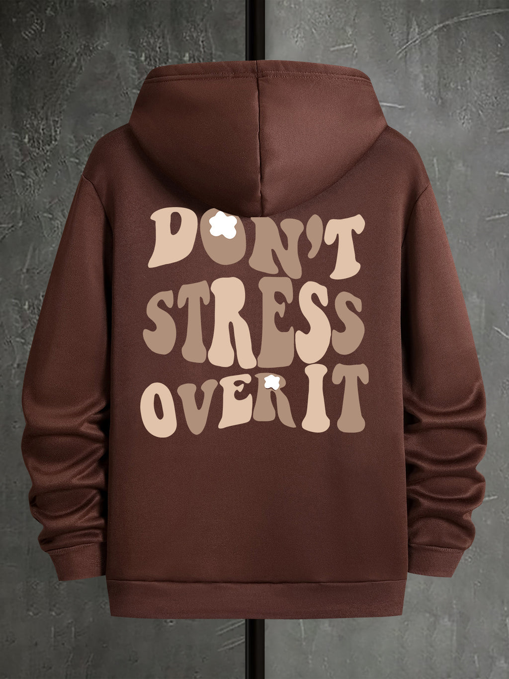 Men's Casual Hoodie with Geometric Print - Polyester, Machine Washable, Kangaroo Pocket | Perfect for Spring & Fall