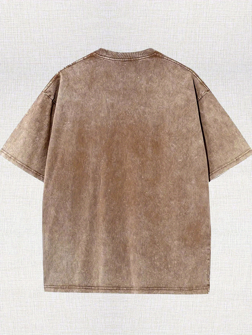 Subculture Invasion! Made Of Old Washed Diablo Cotton T-shirt, Fried Field, 8.11 oz Of Vintage Washed Batik T-shirt, 100% Cotton, Simple And Casual, Loose Fit, Breathable, Soft Fabric.