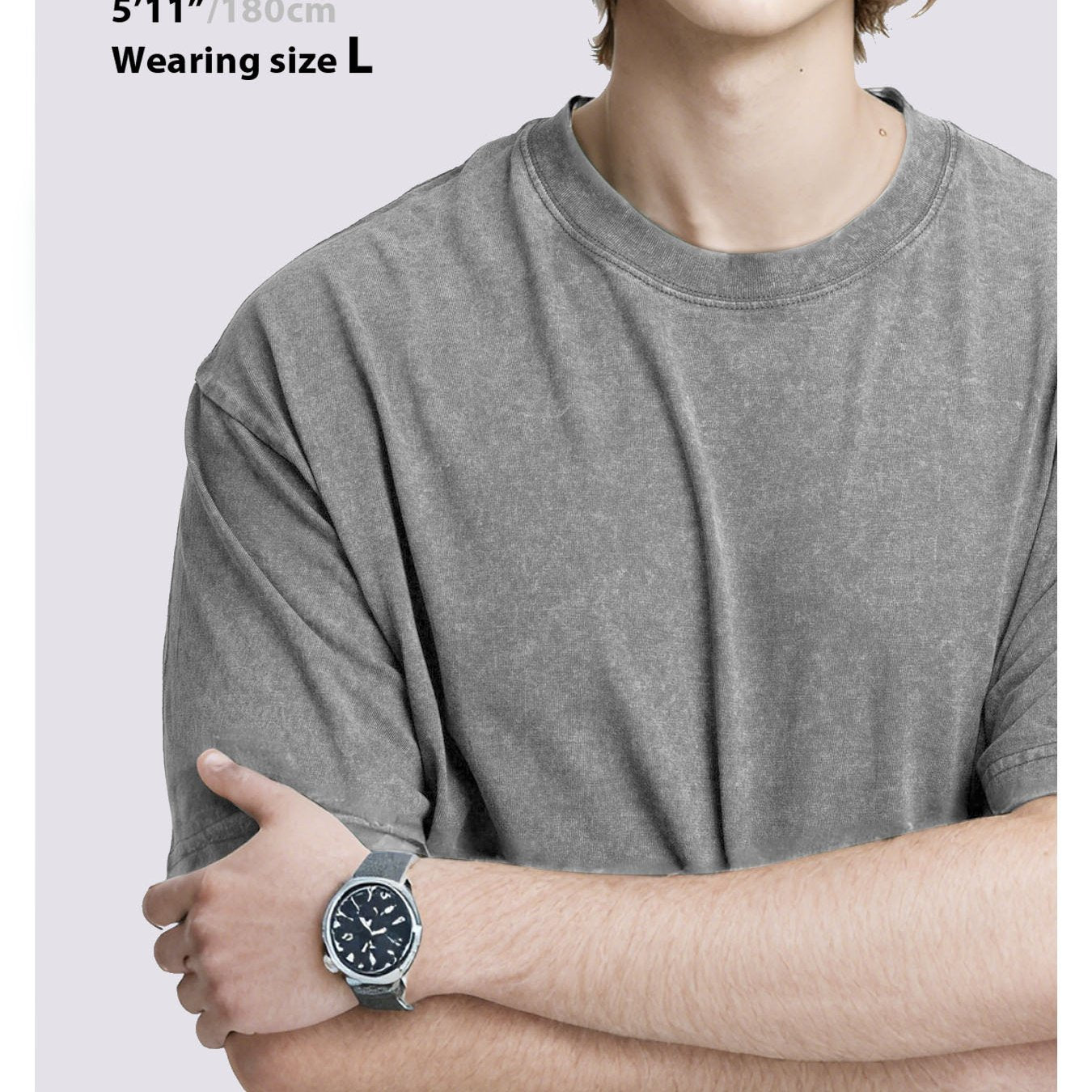 Y2K-Inspired Men's 100% Cotton Loose Fit Vintage Washed T-Shirts - Distressed Casual Athletic Tees, Perfect for Thanksgiving & Christmas Gifts, Grey 3pcs