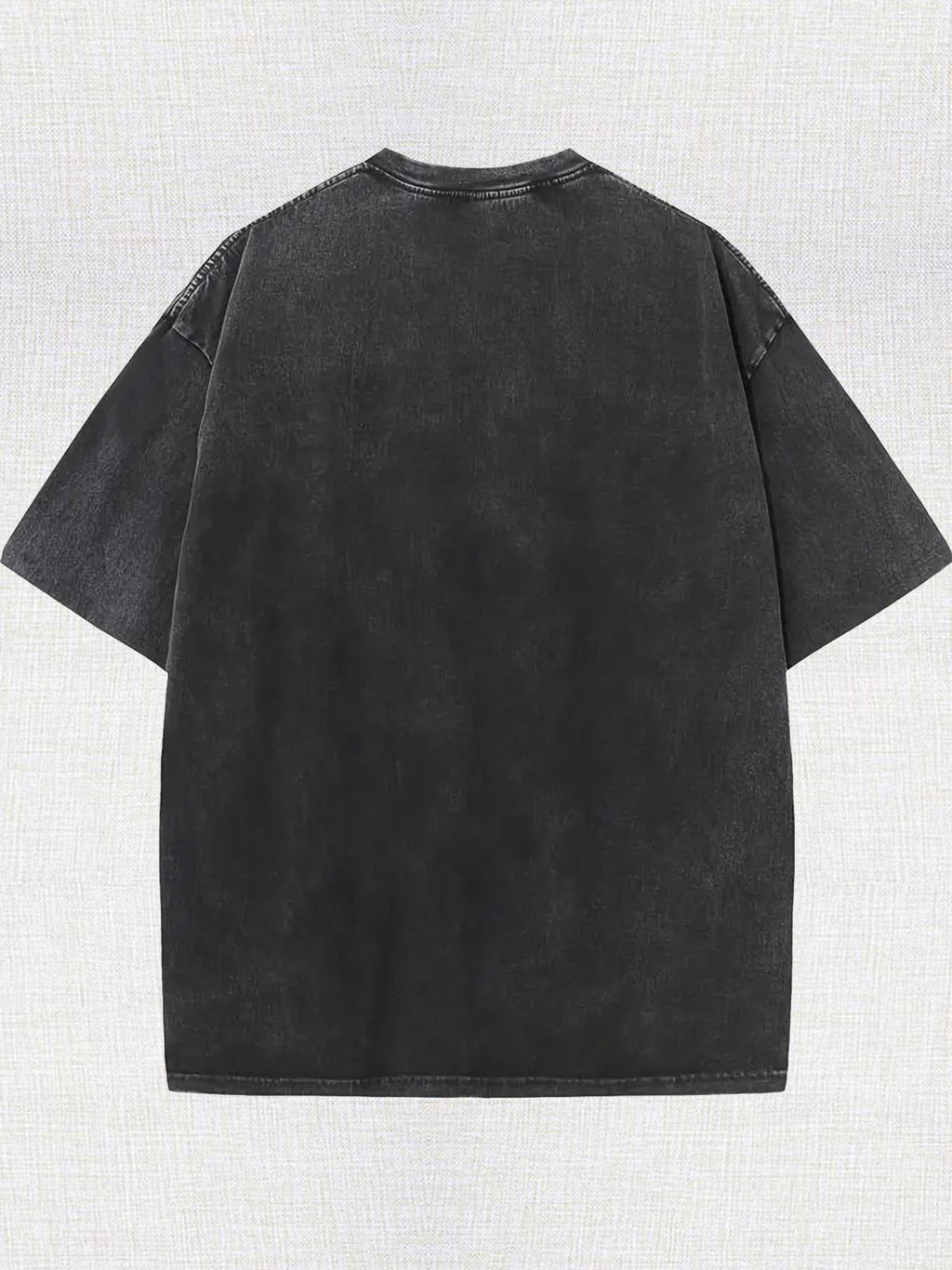 Subculture Invasion! Made Of Old Washed Diablo Cotton T-shirt, Fried Field, 8.11 oz Of Vintage Washed Batik T-shirt, 100% Cotton, Simple And Casual, Loose Fit, Breathable, Soft Fabric.