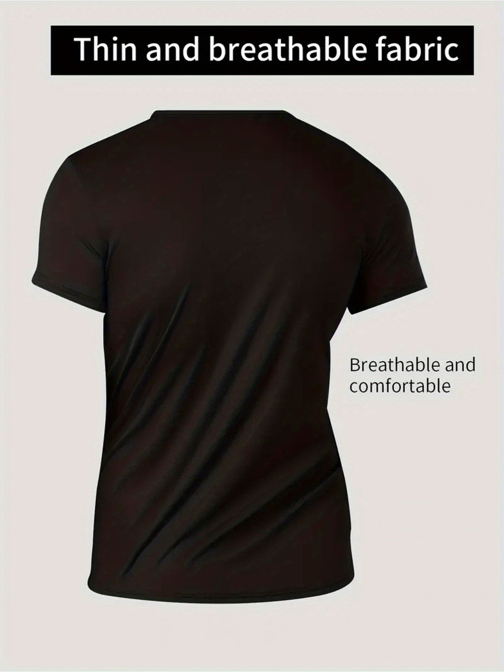 9pcs Breathable Quick-Dry Moisture-Wicking T-Shirts - 9 Color Options, Full-Body Digital Print, Round Neck Casual Fit for Gym & Summer Daily Wear, Machine Washable