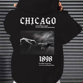 Soft Polyester Men's Casual Hoodie with Loose Fit, Kangaroo Pocket, Unique Print Design, Machine Washable