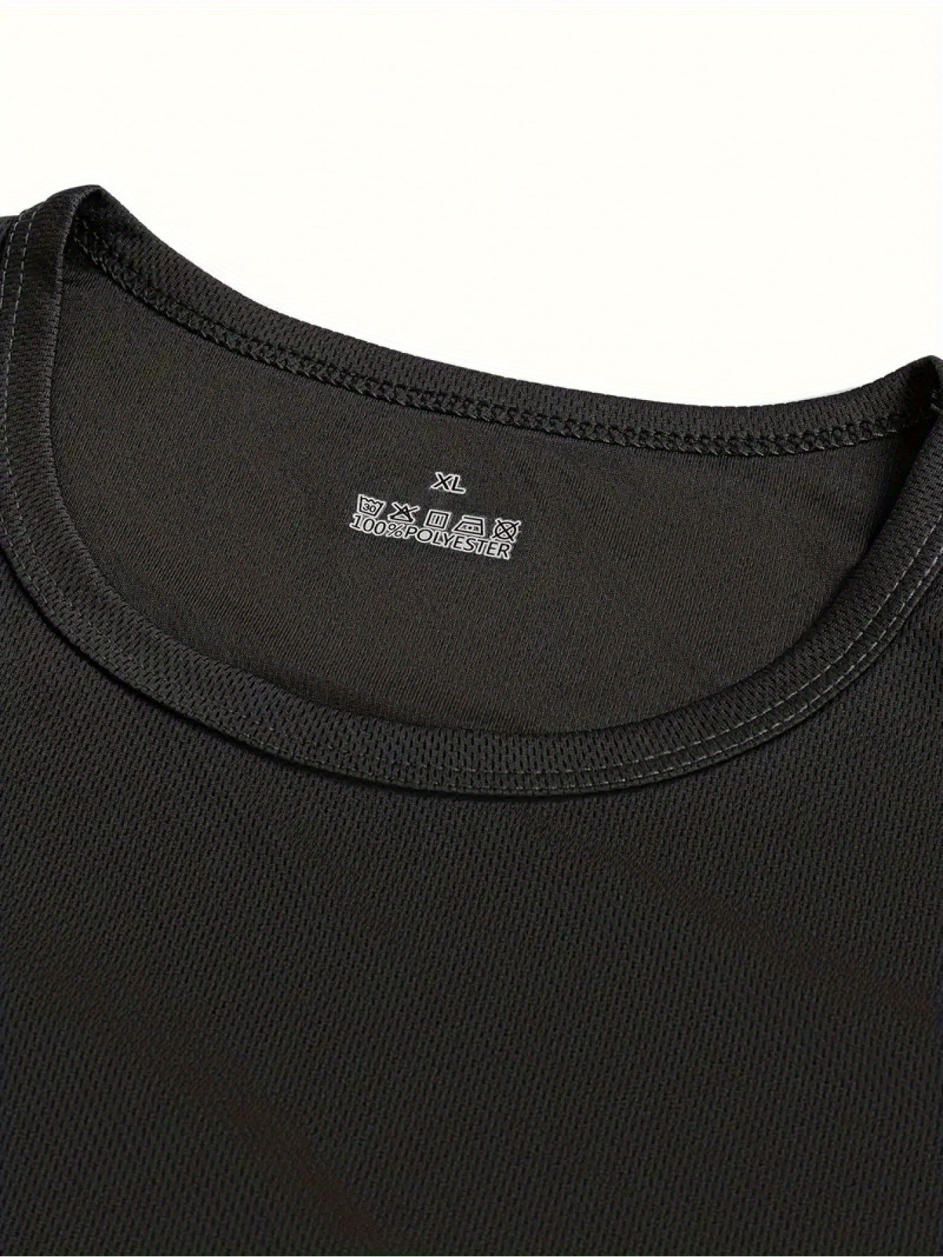 9pcs Breathable Quick-Dry Moisture-Wicking T-Shirts - 9 Color Options, Full-Body Digital Print, Round Neck Casual Fit for Gym & Summer Daily Wear, Machine Washable