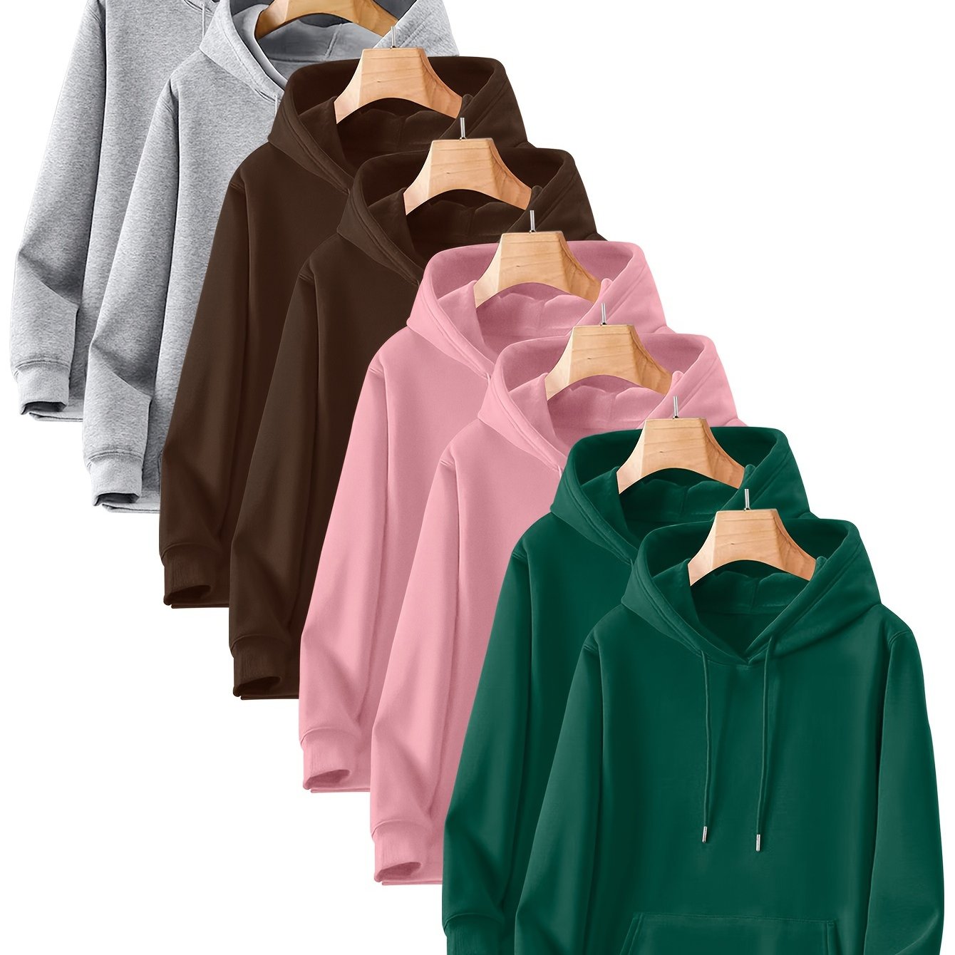 8 Counts Hooded Sweatshirt Men'S Light Version New Plus Velvet Men'S Casual Versatile Fashion Trendy Pullover Hoodie