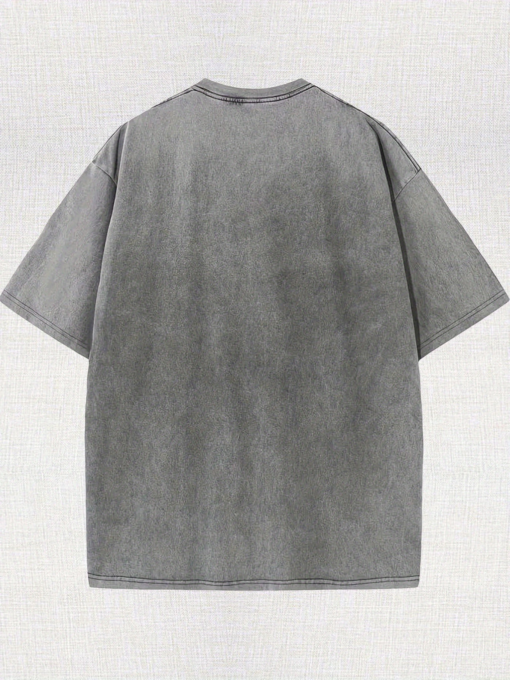 Subculture Invasion! Made Of Old Washed Diablo Cotton T-shirt, Fried Field, 8.11 oz Of Vintage Washed Batik T-shirt, 100% Cotton, Simple And Casual, Loose Fit, Breathable, Soft Fabric.