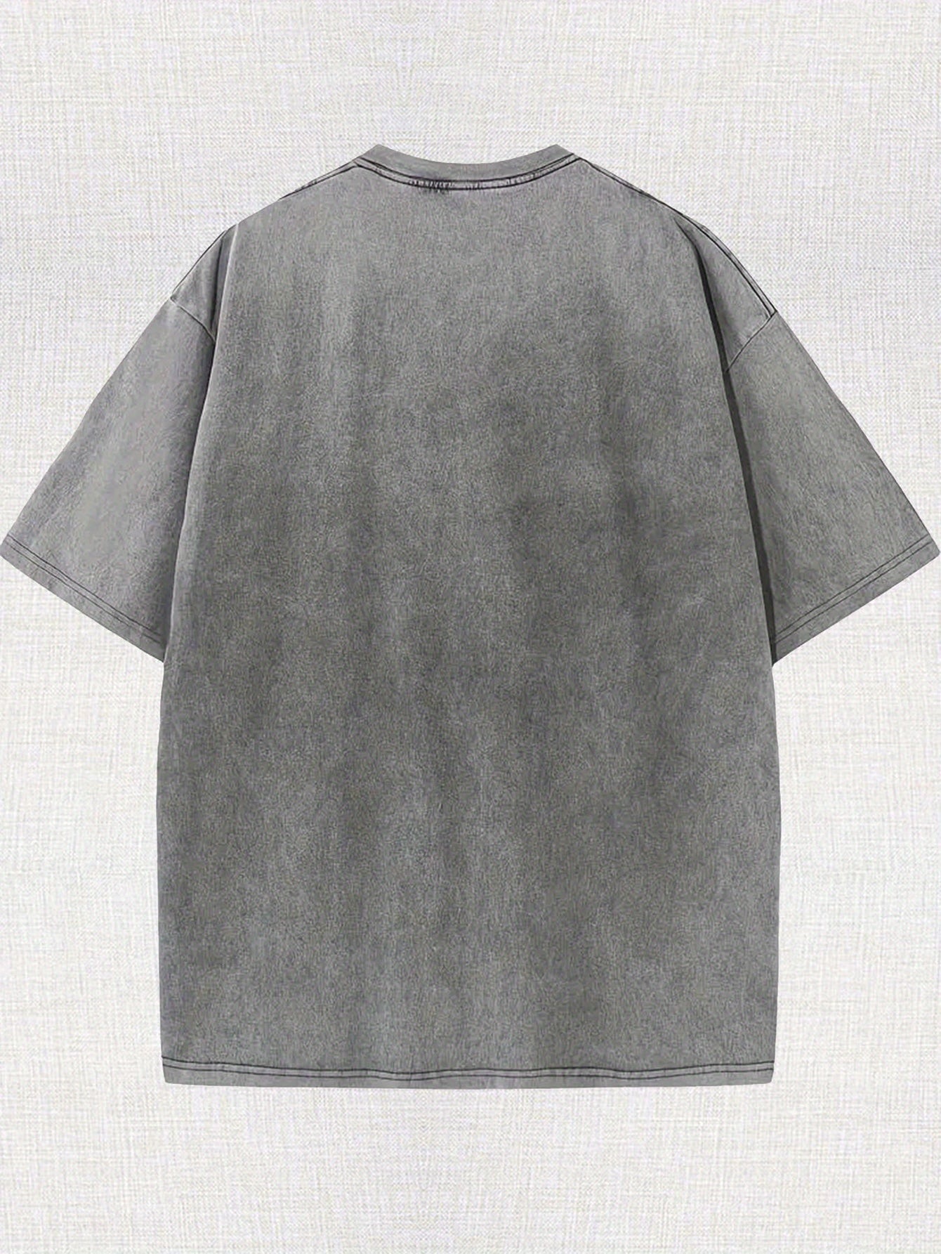 Subculture Invasion! Made Of Old Washed Diablo Cotton T-shirt, Fried Field, 8.11 oz Of Vintage Washed Batik T-shirt, 100% Cotton, Simple And Casual, Loose Fit, Breathable, Soft Fabric.