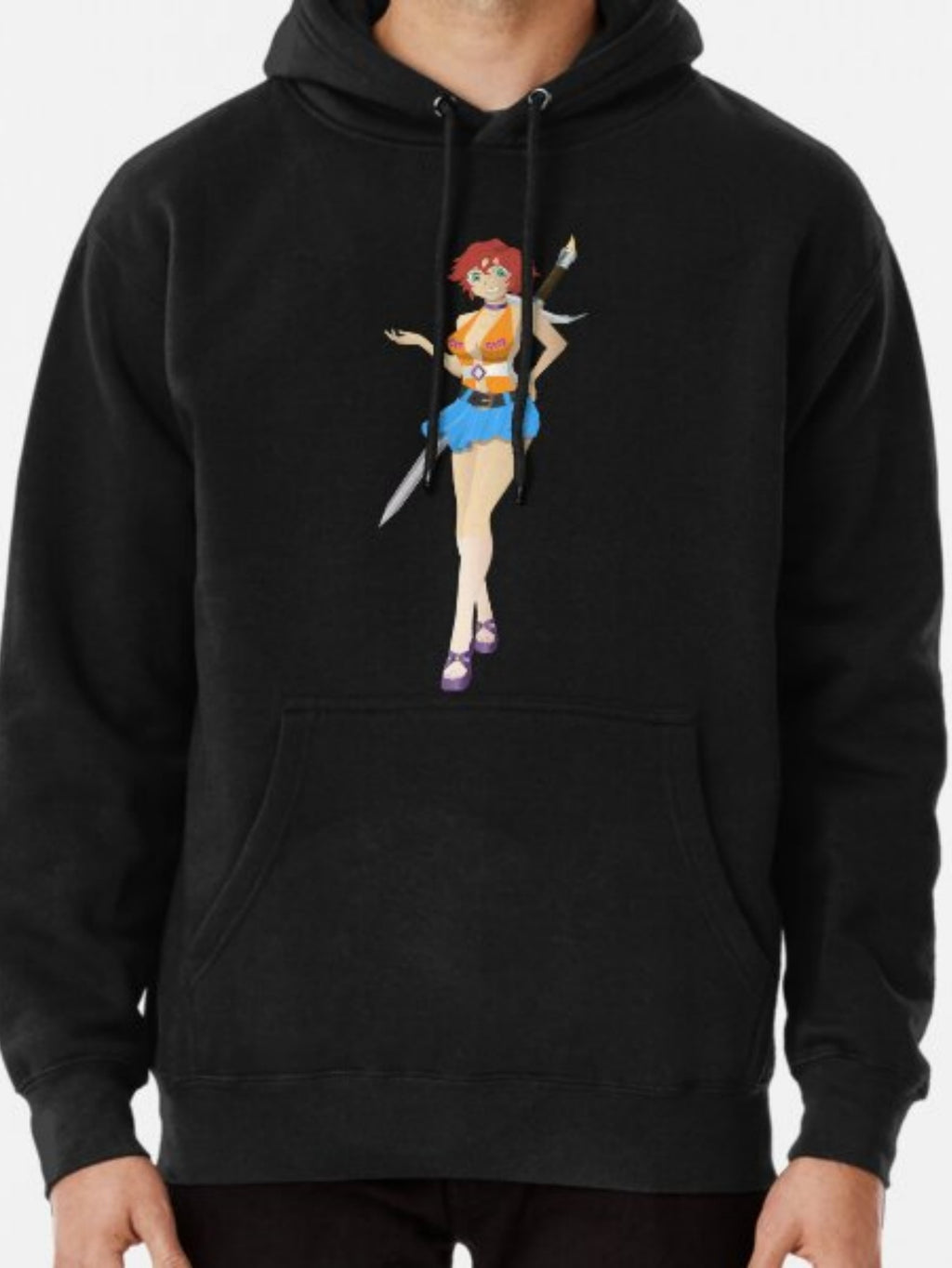 6 Sizes Available Long Sleeve Hooded Sweatshirt for Men, Casual Comfortable Pullover with Digital Heat Transfer Print, Regular Fit, All-Season Wear, Perfect for Outdoor