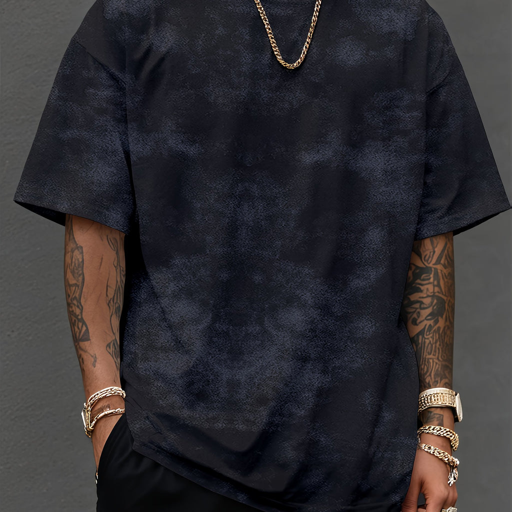 Plain Men's Tie-Dye T-Shirt Short Sleeve